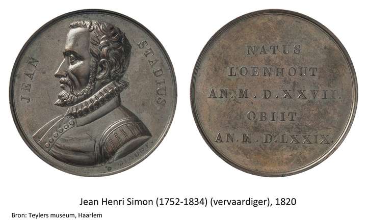 Munt geslagen in 1820 door Jean Henri Simon (1752-1834)