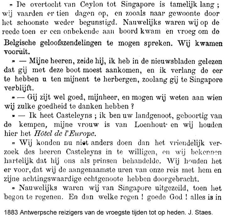Antwerpsche reizigers van de vroegste tijden tot heden. J. Staes (1883)