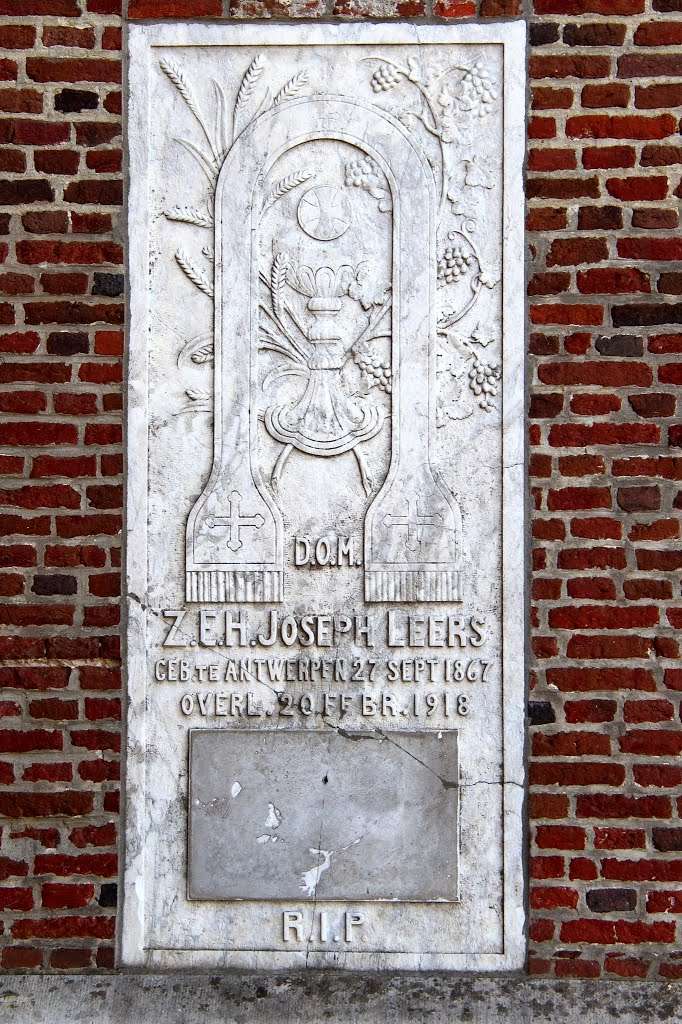 E.H. Leers overleed op 29/2/1918