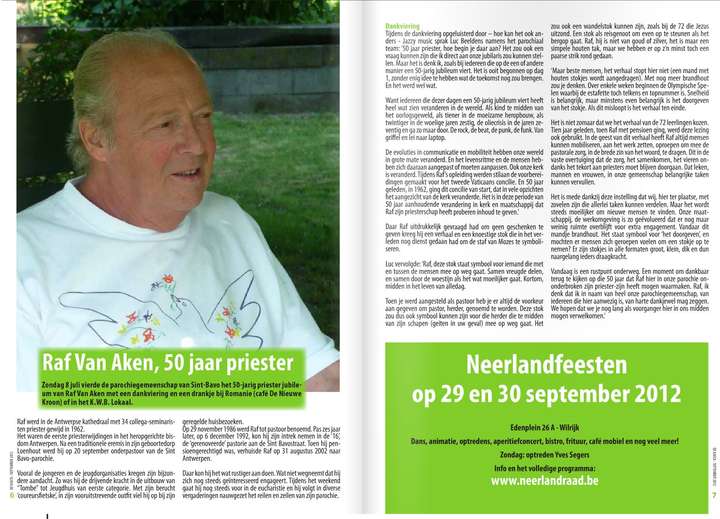 De Kaeck, plaatselijke nieuwsbrief van ACW-Wilrijk, 2012