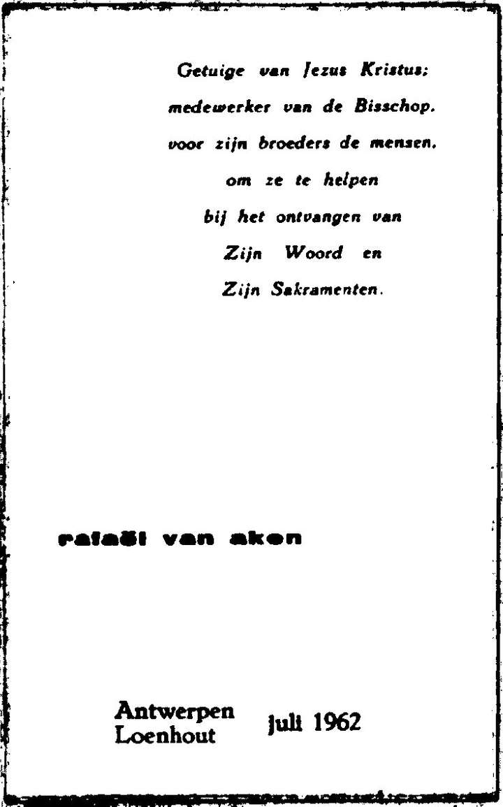 Priesterwijding juli 1962