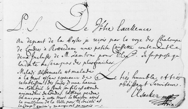 Handschrift en handtekening Petrus Van Elsacker