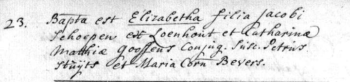 Elisabeth 23.03.1755 Wuustwezel