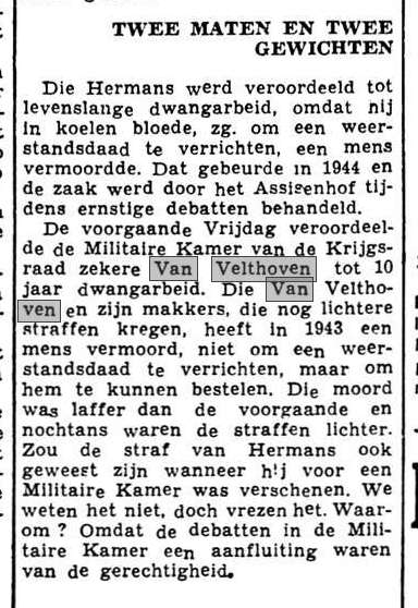 Twee maten en twee gewichten (Het Handelsblad, 22/6/1950)